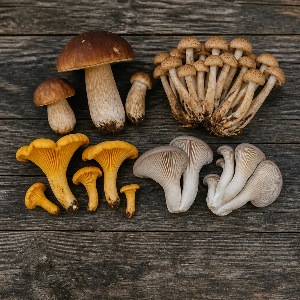 Le varietà di funghi biologici disponibili a settembre e ottobre — Funghi biologici di stagione a settembre e ottobre: varietà, proprietà nutrizionali e come sceglierli freschi dal produttore