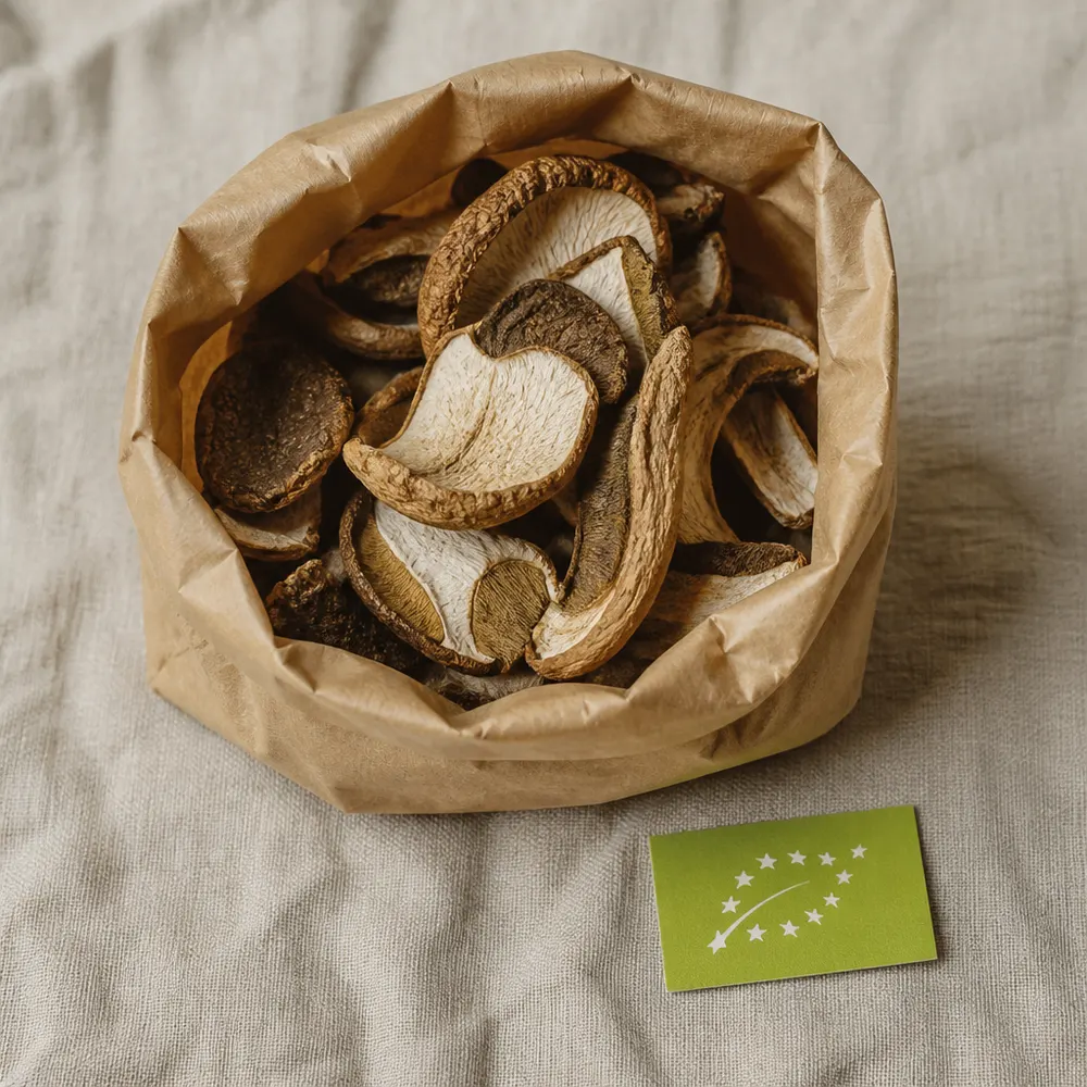 Come leggere l'etichetta dei funghi secchi biologici — Funghi secchi biologici: come sceglierli, riconoscere la qualità e usarli al meglio nelle ricette autunnali