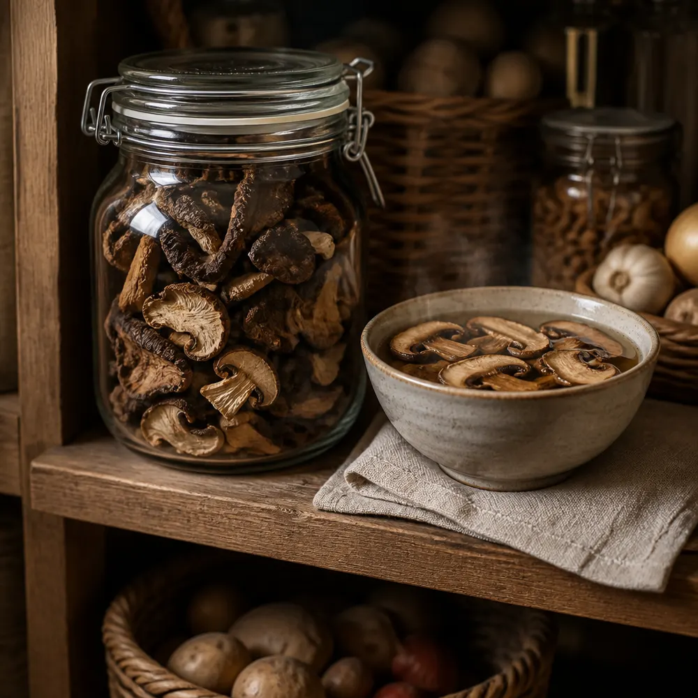 Come conservare e reidratare i funghi secchi bio — Funghi secchi biologici: come sceglierli, riconoscere la qualità e usarli al meglio nelle ricette autunnali