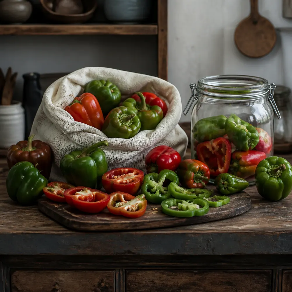 Come conservare i peperoni biologici di agosto senza sprechi — Peperoni biologici di agosto: varietà, proprietà e come sceglierli al meglio di stagione