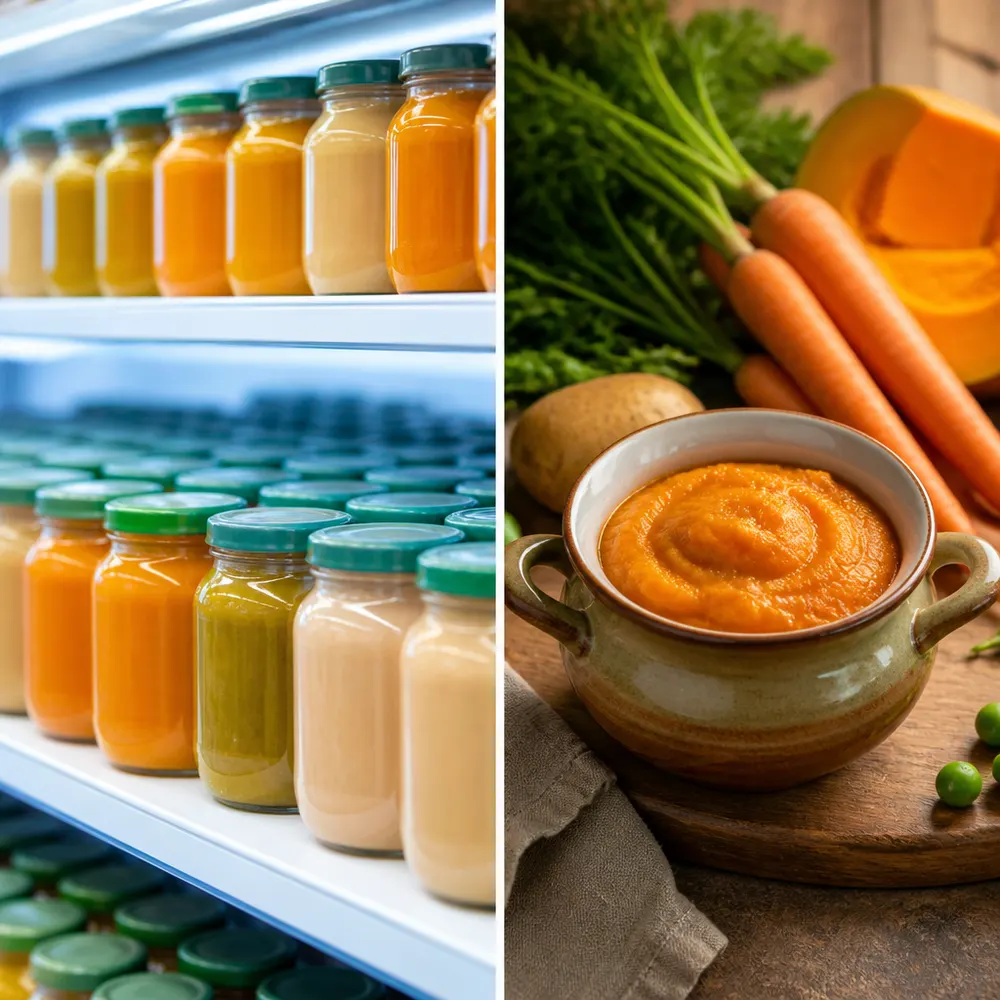 Bio industriale vs bio artigianale: quale scegliere per le pappe — Svezzamento biologico: guida completa per introdurre i primi cibi bio ai neonati da 6 mesi